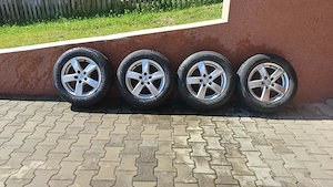 Jante aliaj 5×112 cu anvelope iarna 195/65/15 gama vw,audi,skoda 