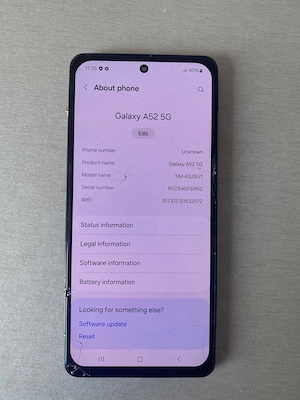 Placa de bază Samsung A52 5G -138Gb 6Gb RAM -liberă !