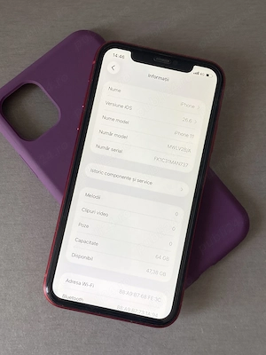 iPhone 11-64Gb -bateria 100%   Face ID bun! FMI off