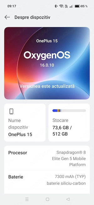 Vand One Plus 15, 512 GB, 16 RAM - imagine 2