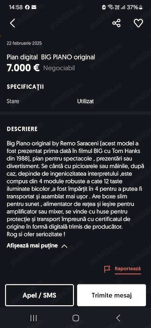 Vânzare BigPiano