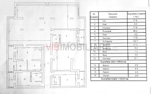 Apartament URIAS - 330 mp - 5 camere/4bai - living 140 mp - imagine 20