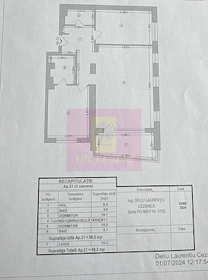 Apartament 3 camere Dristor - Select Residences - Loc parcare inclus - imagine 10