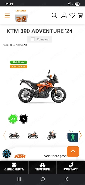 ktm 390 adventure nou prin rabla - imagine 3