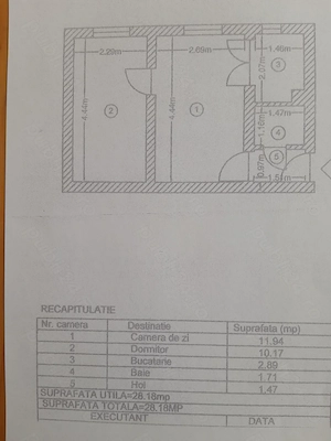 Vind apartament 2 camere etaj 2 4, în Trivale zona Complex 1 - imagine 10