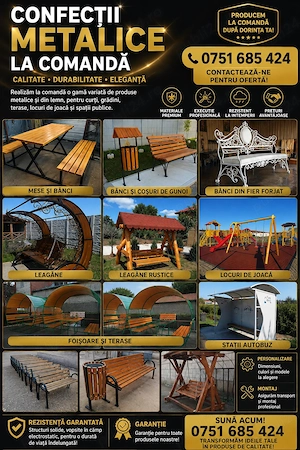 Confecții metalice & mobilier urban la comandă 