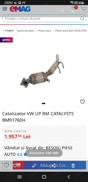 catalizator vw up