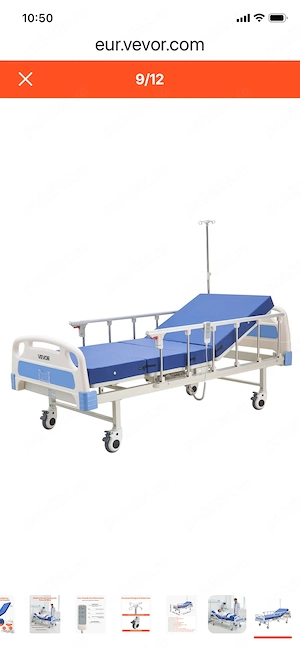 Pat spital, carucior, saltea si saltea antiescara,wc portabil, masuta si altele asemenea