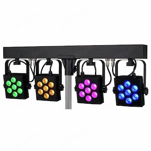 2 Seturi Lumini Stairville CLB4 RGB Compact LED Bar 4 si Telecomanda IR