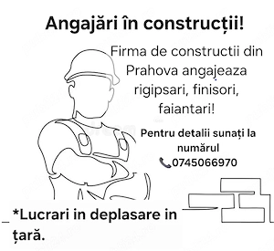 Angajari in domeniul construcțiilor