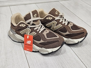 New Balance 9060 - pantofi sport confortabili, maro, piele întoarsă