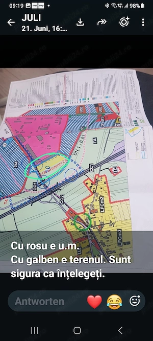De vinzare teren extravilan linga Autostrada, suprafata 11.500mp utilitati linga teren,2 fronturi  