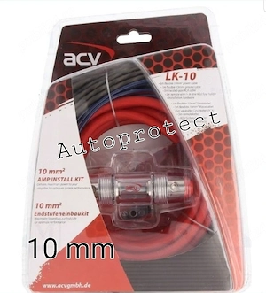Kit cabluri profesional montaj subwoofer nou 6 10 20 MM ACV Germania - imagine 4