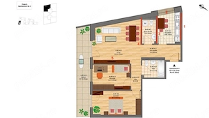 Inchiriez apartament cu 3 camere etajul 20 - imagine 6