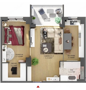 Direct Proprietar | 0% Comision | 2 Camere + Dressing + Garaj Subteran | Bloc 2023 Ultracentral - imagine 9