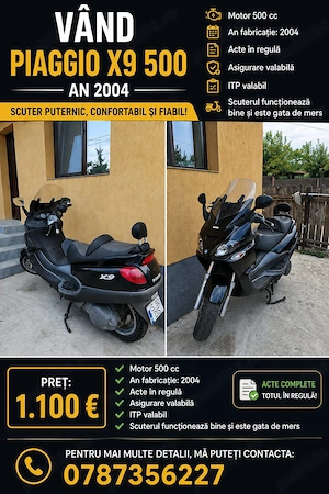 Vand scuter piaggio x9