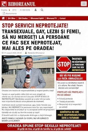 Anunț de ultima Ora in Oradea