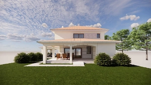 CASA LA ROSU RANDARE 3D  MOSNITA VECHE - imagine 3