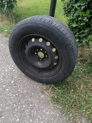 Vand 3 bucati janta tabla echipate cu anvelope de vara O BUCATA 120 LEI - imagine 2