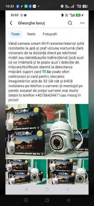 Vanzare,montare camere supraveghere interio exterior 