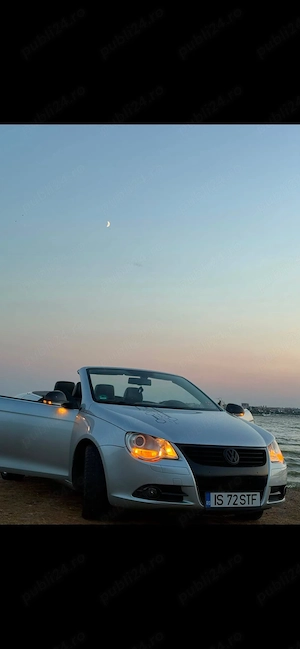 Vând VW Eos 2, 0 benzină FSI 150 cp din 2006 , cabrio,2500 euro neg ! - imagine 4