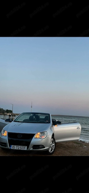 Vând VW Eos 2, 0 benzină FSI 150 cp din 2006 , cabrio,2500 euro neg ! - imagine 3