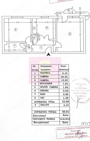 2 Camere Decomandat, 60 mp |  (Mall Vitan) Renovat - imagine 9