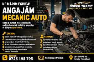Angajam Mecanic Auto zona metrou tineretului 