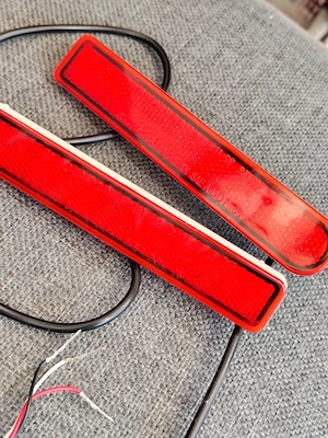 Toyota FJ Cruiser 2007- 2014 Rear Bumper Reflector Light LED Lampa ceata custom 12v DC - imagine 4