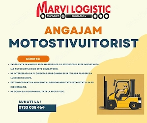 SC MARVI LOGISTIC SRL angajeaza Stivuitorist