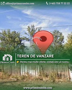 Teren intravilan zona Vadu Pasii BZ 4.000mp d=20m drum asfaltat utilitati Pret: