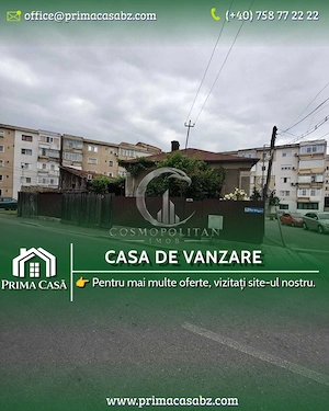 Proprietate cu potențial comercial – casă și teren în zona Clubul Politistilor /