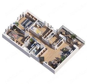 CESIUNE apartament 4 camere-ESTORIA- L3, metrou Nicolae Teclu