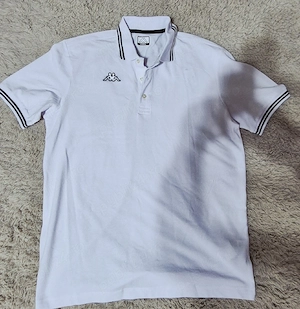 Tricou Polo din bumbac pentru barbati, LOGO KAPPA, X Large, alb