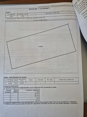 Vând teren intravilan situat la DN72A, pe partea dreapta dupa ieșirea din Gheboieni.  - imagine 2