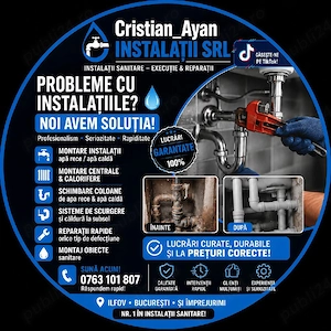 Instalator Sanitar   Lucrări Profesionale | Montaj și Reparații