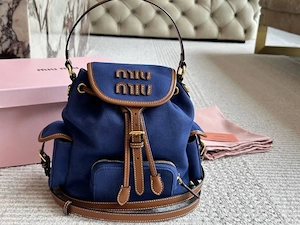 Miu Miu rucsac de damă, piele naturală