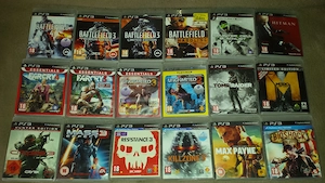 90 de jocuri PS3 GTA5 GOD OF WAR Spiderman cu 30 ron