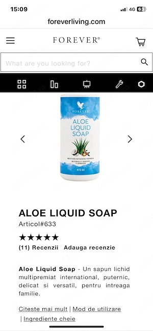 Aloe sapun lichid
