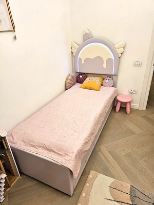 pat copii unicorn 90x200