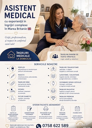 Ingrijiri medicale la domiciuliu 
