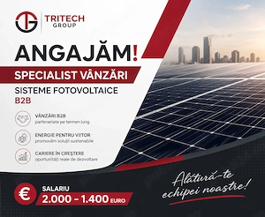 Specialist Vânzări   Ofertare Sisteme Fotovoltaice B2B