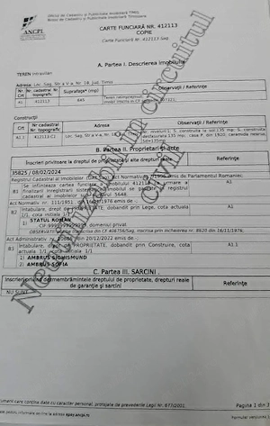 Teren intravilan 645 mp cu utilități complete Sag in vatra satului - imagine 2