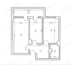 Apartament 2 camere decomandat, 68 mp, bloc 2021, centrală, balcon – Ghencea - imagine 2