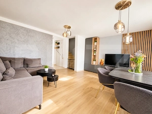 Duplex elegant, complet mobilat -2 dormitoare -Terasă acoperită, Zona Mureseni