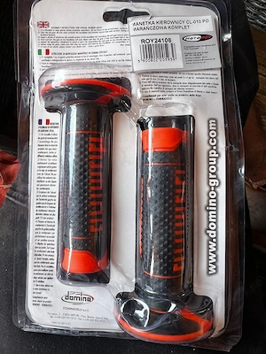 Mansoane moto, scuter, atv, gripuri Domino portocaliu, calitatea 1, produs nou, sigilat