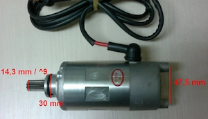 Electromotor 230cc - 300cc (Bashan, Loncin, Jianshe si altele), 9 dinti, produs nou, stoc limitat, c