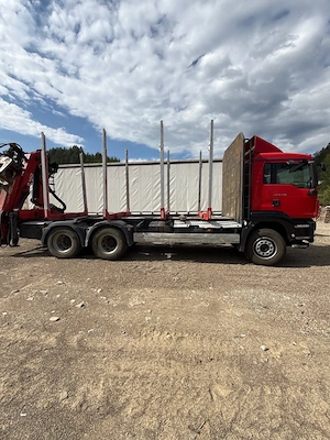 Camion Forestier Man TGS 28.440 4x6 macara epsilon  - imagine 3
