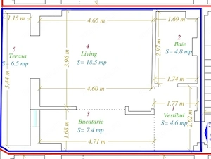Apartamnet 1 Camera Centrala Proprie Bloc Nou Zona Girocului  - imagine 6