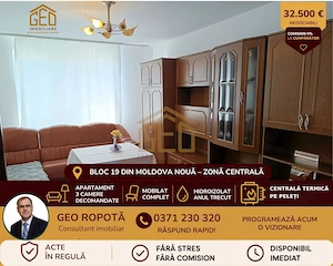 Apartament 3 camere in zona centrala Moldova Noua